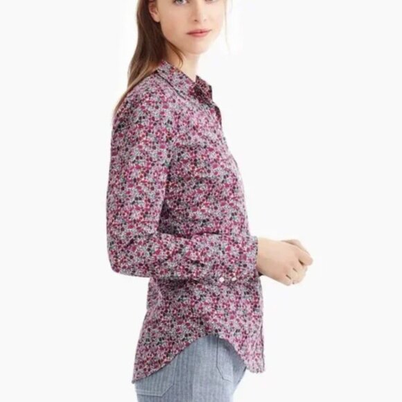JCrew Perfect Shirt Liberty floral size 4 - Picture 2 of 5